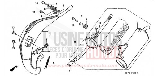 EXPANSION CHAMBER CR80RX de 1999